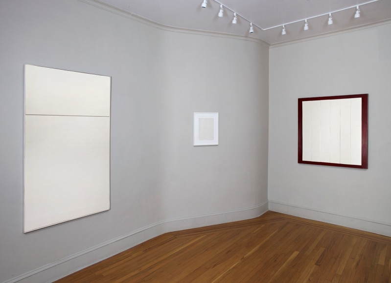 Installation view of Eleanore Mikus: Tablets and Related Works, 1960-69