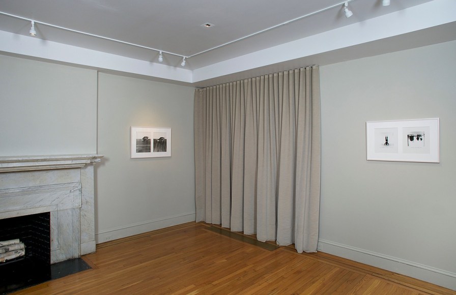 Installation view of Eureka: William Wegman Photographs 1970-1975 at Craig F. Starr Gallery