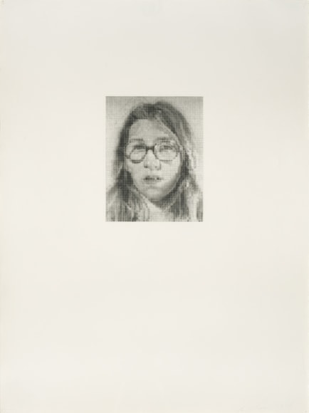 Chuck Close Lisa P., 1974