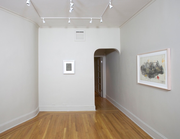 Installation view of Body Double: Jasper Johns / Bruce Nauman at Craig F. Starr Gallery