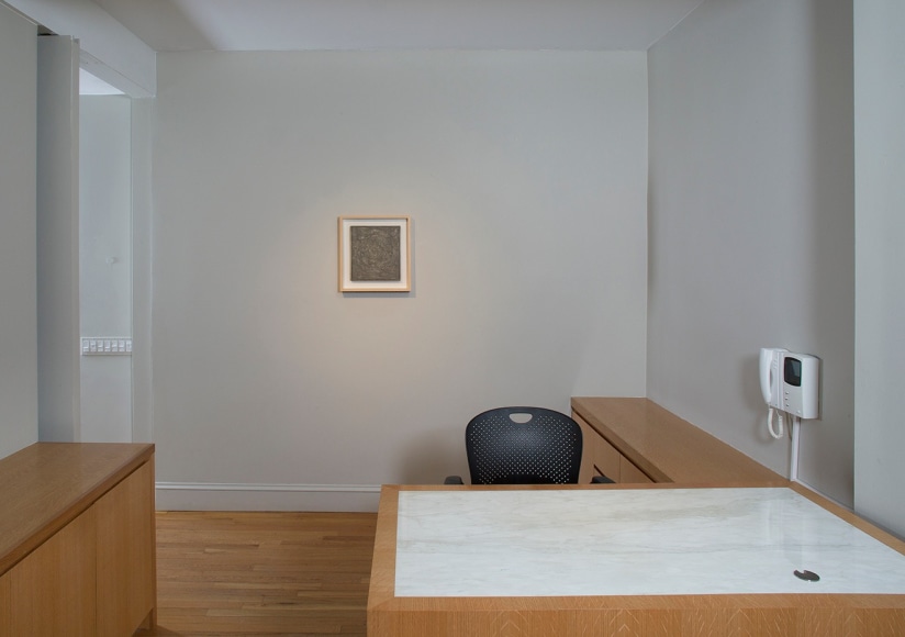 Installation view of Jasper Johns: Sculptures and Related Paintings 1957-1970 at Craig F. Starr Gallery