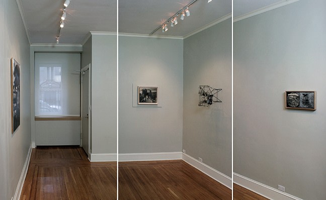 Installation view of Robert Rauschenberg: Silkscreen Paintings 1962-63 at Craig F. Starr Gallery