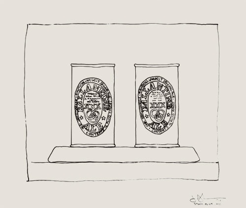 Jasper Johns, Ale Cans III, 1974.