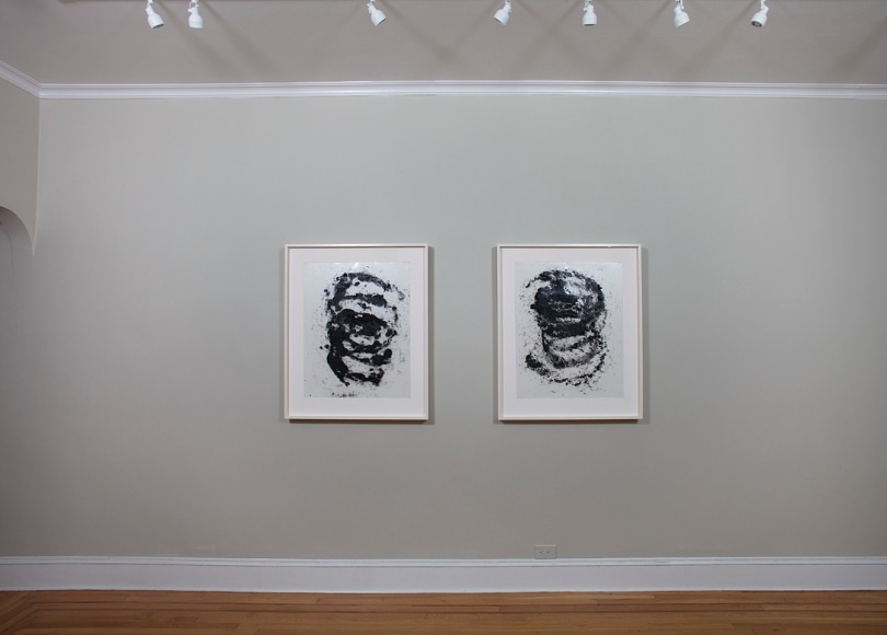 Installation view of Transparencies: Richard Serra Recent Drawings at Craig F. Starr Gallery