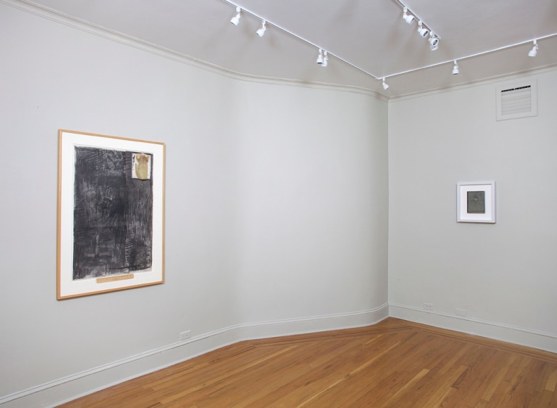 Installation view of Body Double: Jasper Johns / Bruce Nauman at Craig F. Starr Gallery