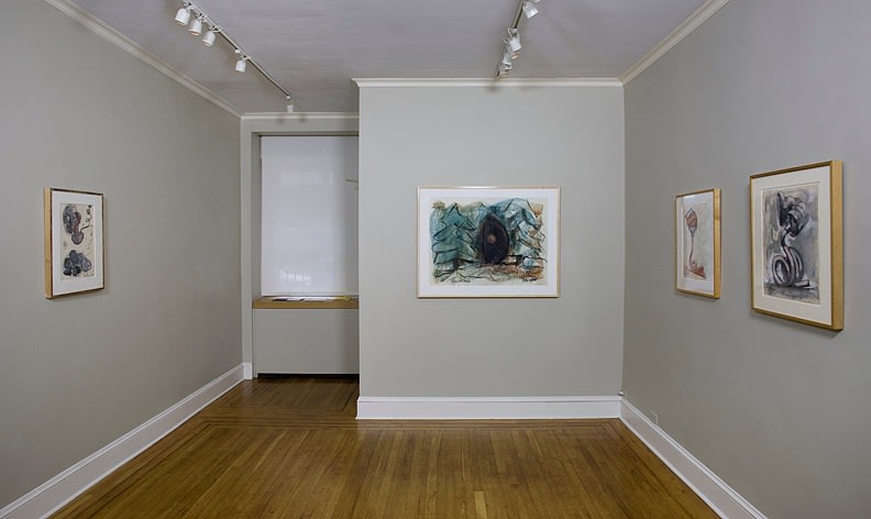Installation view of Claes Oldenburg Drawings 1965-1973 at Craig F. Starr Gallery