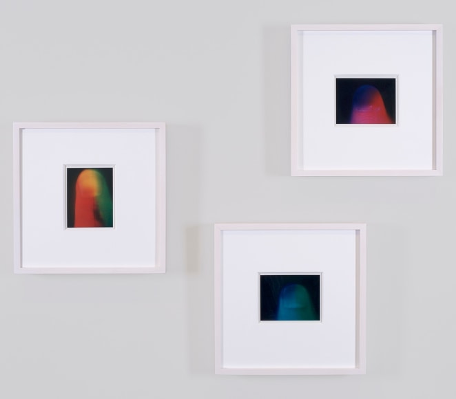 Installation view of Lucas Samaras: AutoPolaroids, 1969-71 at Craig F. Starr Gallery