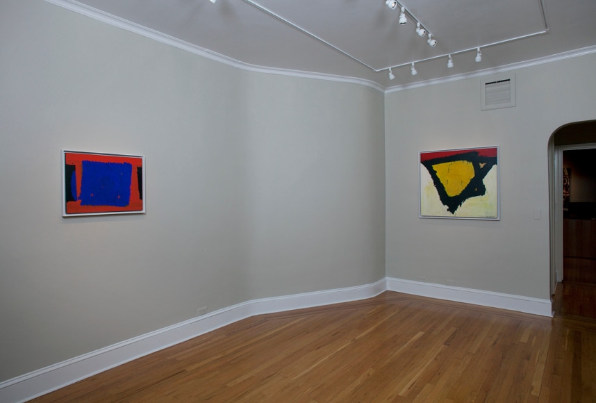 Installation view of Al Held Paintings 1959 at Craig F. Starr Gallery