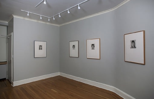 Installation view of Chuck Close: Drawings of the 1970s at Craig F. Starr Gallery