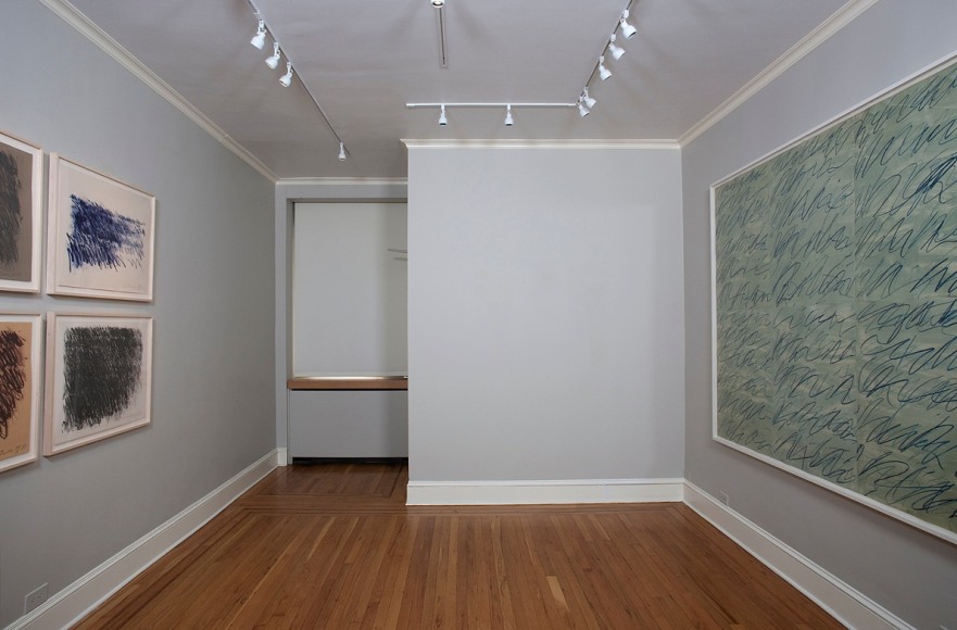 Installation view of Cy Twombly Prints at Craig F. Starr Gallery