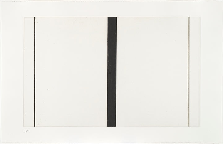 Barnett Newman Untitled Etching #1 (First Version), 1968