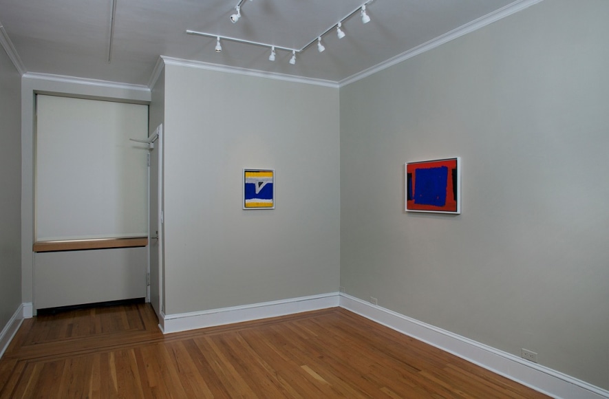 Installation view of Al Held Paintings 1959 at Craig F. Starr Gallery