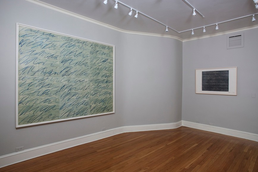 Installation view of Cy Twombly Prints at Craig F. Starr Gallery