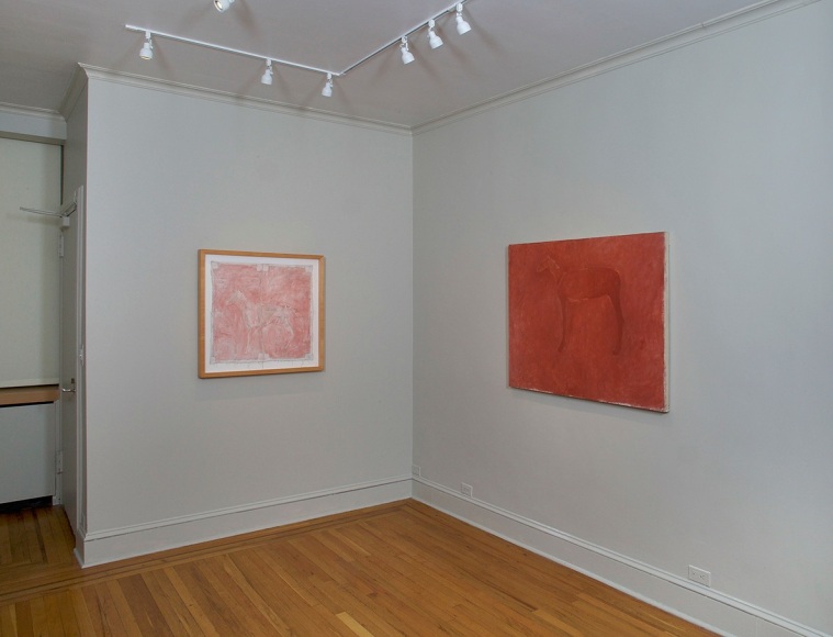 Installation view of Susan Rothenberg: First Horse at Craig F. Starr Gallery