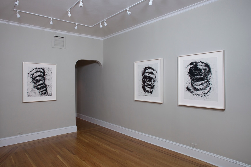 Installation view of Transparencies: Richard Serra Recent Drawings at Craig F. Starr Gallery
