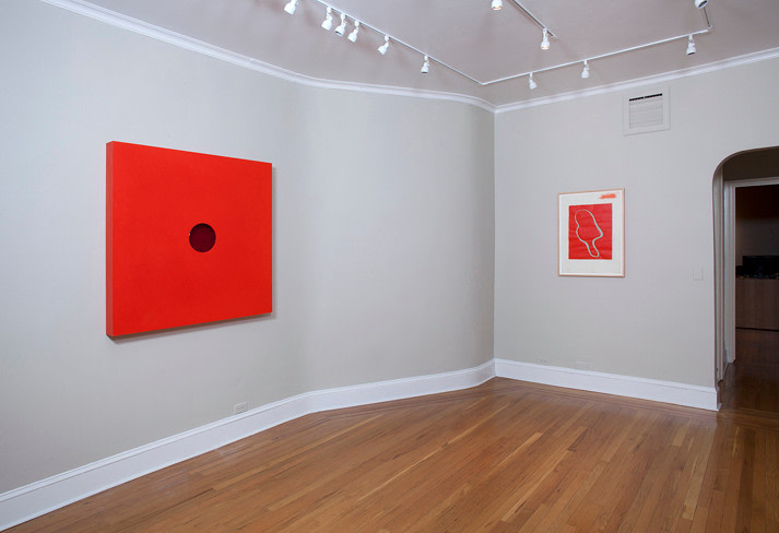 Installation view of Donald Judd: Cadmium Red at Craig F. Starr Gallery