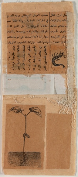 Robert Rauschenberg,&nbsp;Untitled [scorpion and plant], c. 1952.