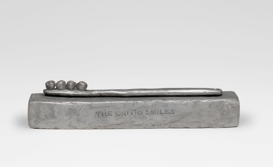 Jasper Johns,&nbsp;The Critic Smiles, 1959.&nbsp;