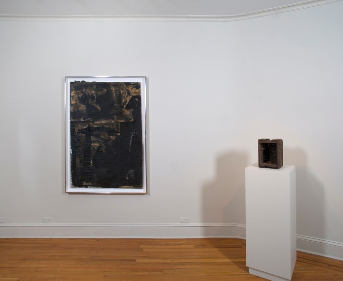 Installation view of&nbsp;Robert Rauschenberg: The Fulton Street Studio, 1953-54&nbsp;at Craig F. Starr Gallery