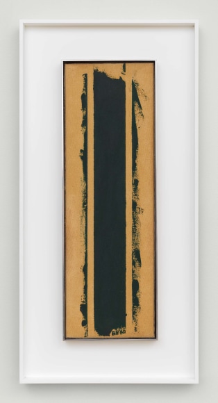 Treble, 1960, Oil on exposed canvas