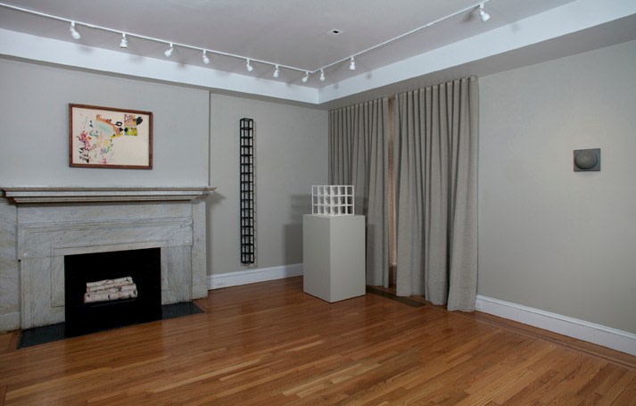 Installation view of Eva Hesse and Sol LeWitt at Craig F. Starr Gallery