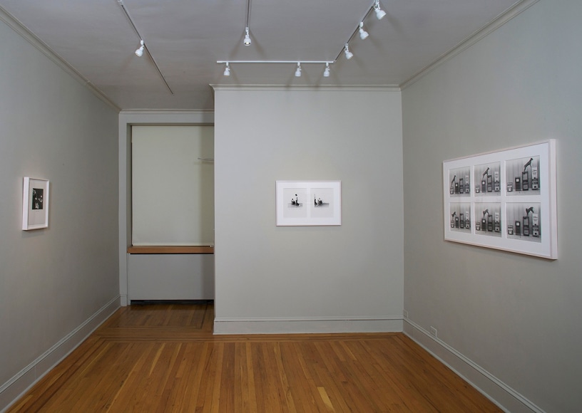 Installation view of Eureka: William Wegman Photographs 1970-1975 at Craig F. Starr Gallery