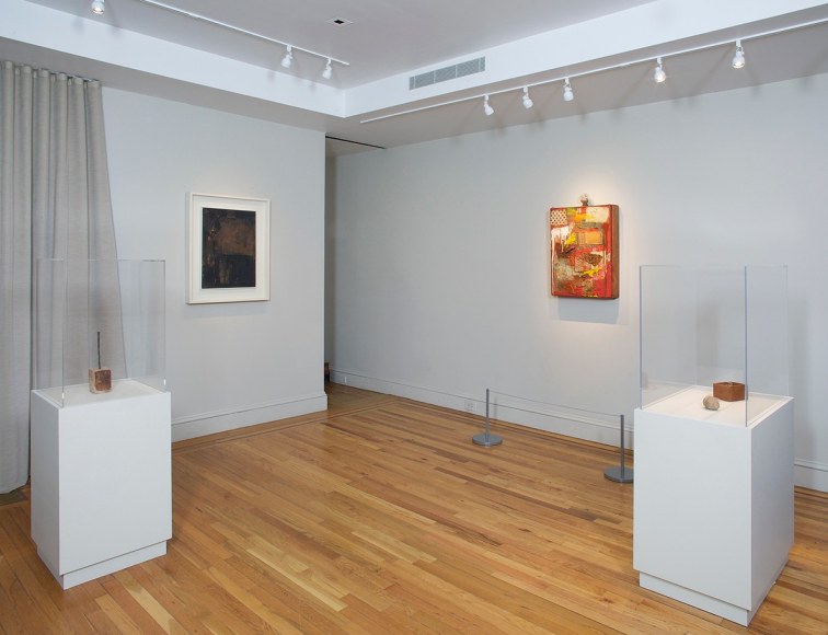 Installation view of&nbsp;Robert Rauschenberg: The Fulton Street Studio, 1953-54&nbsp;at Craig F. Starr Gallery