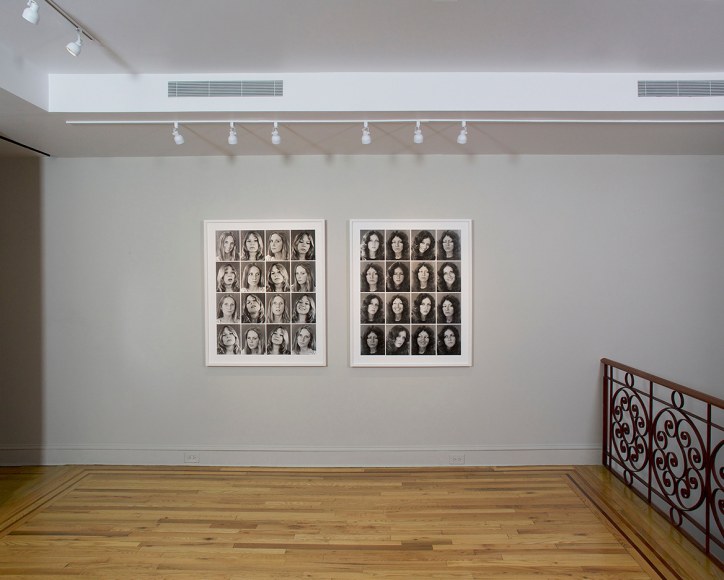 Installation view of Eureka: William Wegman Photographs 1970-1975 at Craig F. Starr Gallery