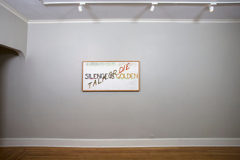 Installation view of Bruce Nauman: Drawings for Neons at Craig F. Starr Gallery