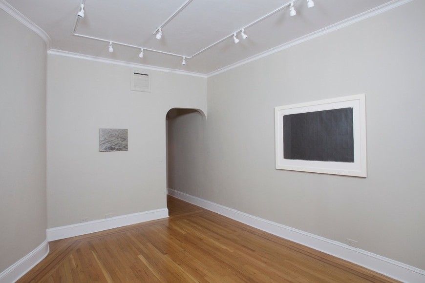 Installation view of Surface / Infinity: Vija Celmins, Brice Marden, Agnes Martin at Craig F. Starr Gallery