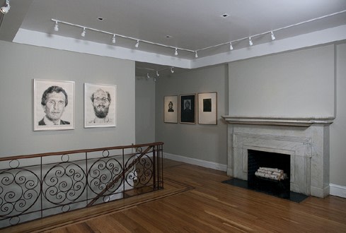 Installation view of Chuck Close: Drawings of the 1970s at Craig F. Starr Gallery