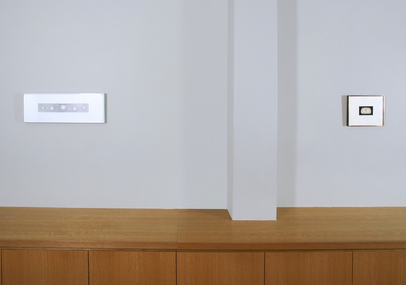Installation view of Myron Stout