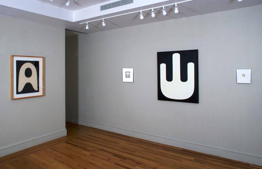 Installation view of Myron Stout