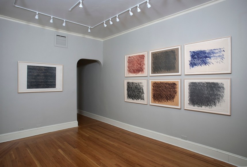 Installation view of Cy Twombly Prints at Craig F. Starr Gallery