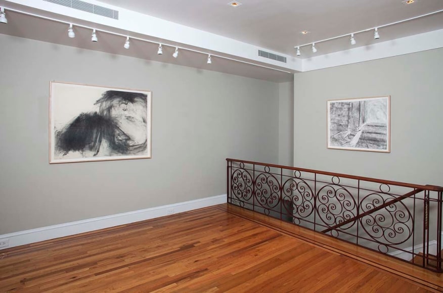 Installation view of Robert Morris: Drawings 1961-76 at Craig F. Starr Gallery