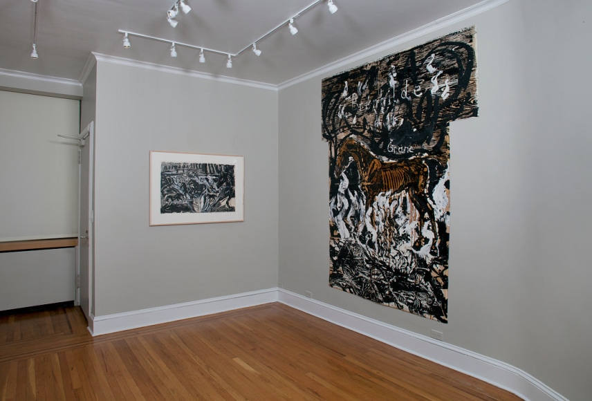 Installation view of Anselm Kiefer: Drawings from the Sonnabend Collection at Craig F. Starr Gallery