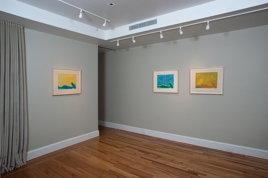 Installation view of Helen Frankenthaler: Prints and Proofs of the 1960s from the Artist&#039;s Archive at Craig F. Starr Gallery