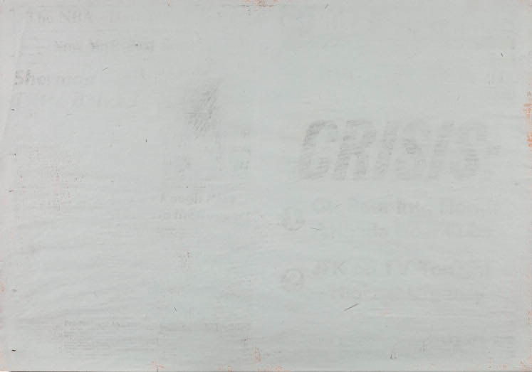 Robert Morris Crisis #2, 1962