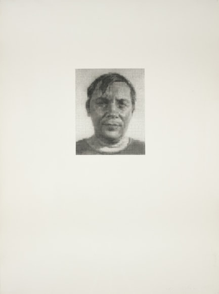 Chuck Close Jack B., 1974