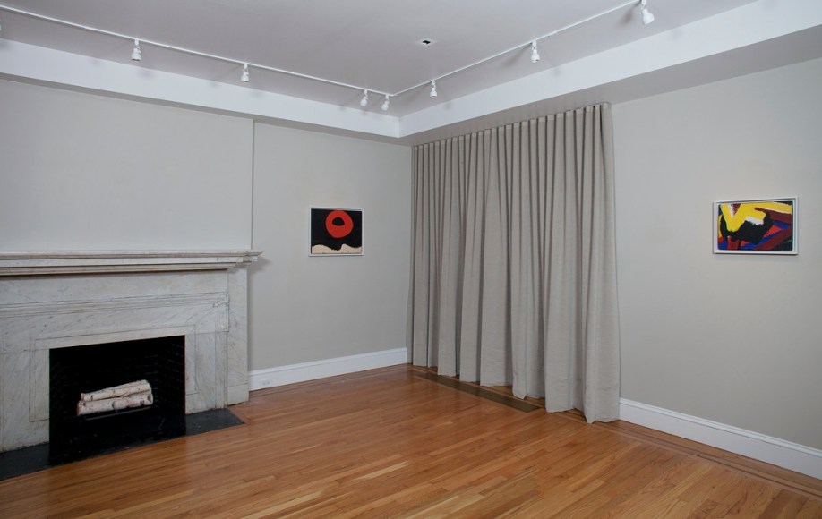 Installation view of Al Held Paintings 1959 at Craig F. Starr Gallery
