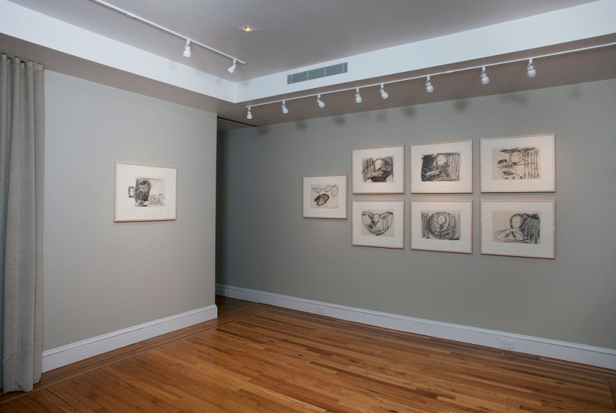 Installation view of Anselm Kiefer: Drawings from the Sonnabend Collection at Craig F. Starr Gallery