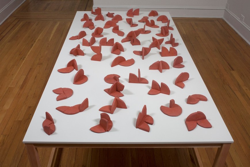 Installation view of Joel Shapiro: Sculpture and Drawings 1969-1972 at Craig F. Starr Gallery