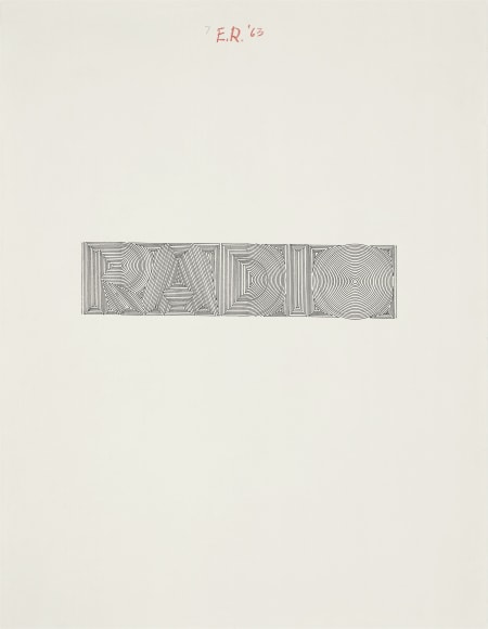Ed Ruscha Radio [#3], 1963