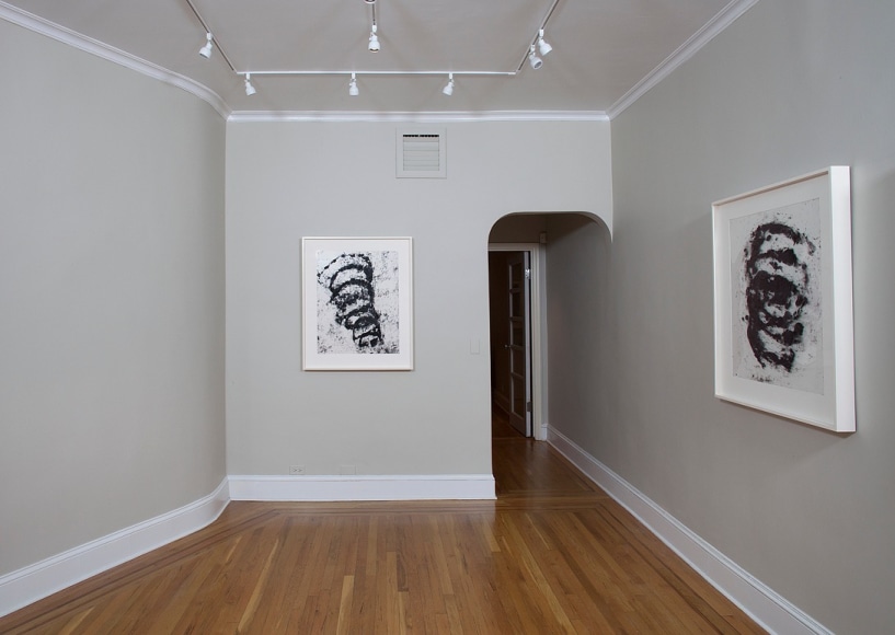 Installation view of Transparencies: Richard Serra Recent Drawings at Craig F. Starr Gallery