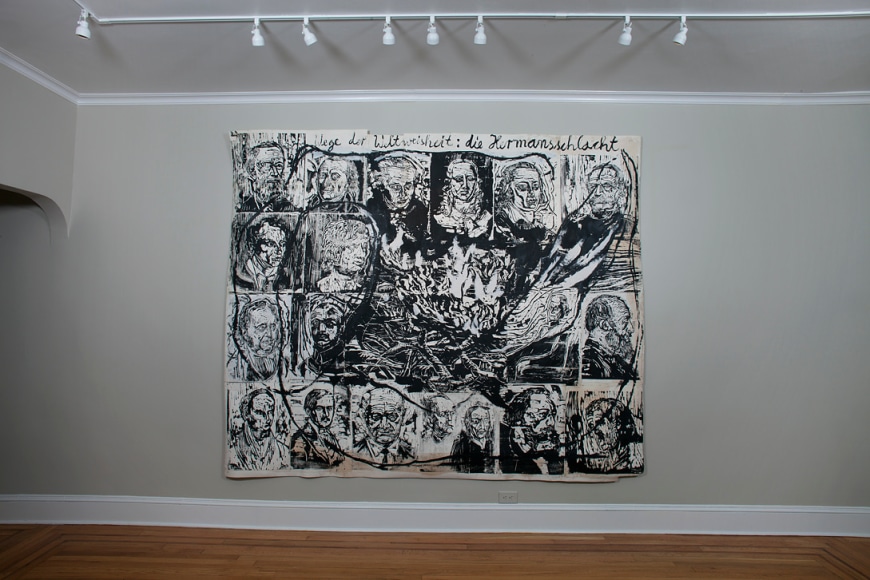 Installation view of Anselm Kiefer: Drawings from the Sonnabend Collection at Craig F. Starr Gallery