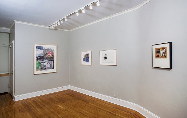 Installation view of To Ileana, From Bob: Rauschenberg Drawings from the Sonnabend Collection at Craig F. Starr Gallery
