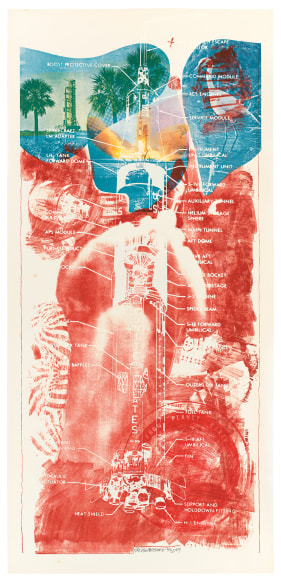Robert Rauschenberg Sky Garden (Stoned Moon), 1969