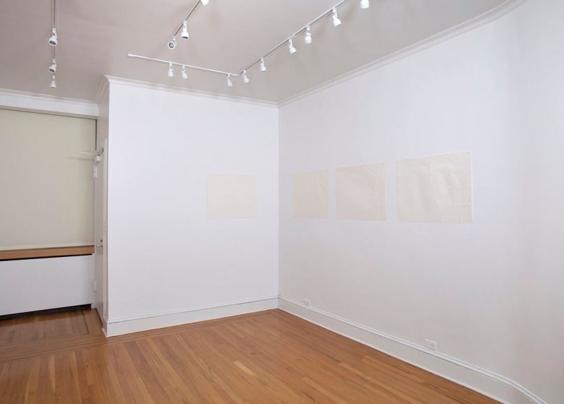 Installation view of Dorothea Rockburne: Works 1967-1972 at Craig F. Starr Gallery