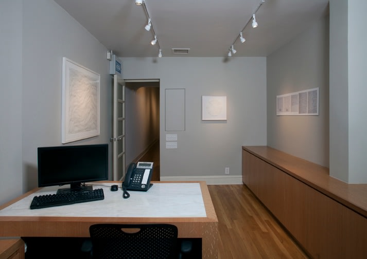 Installation view of Eva Hesse and Sol LeWitt at Craig F. Starr Gallery