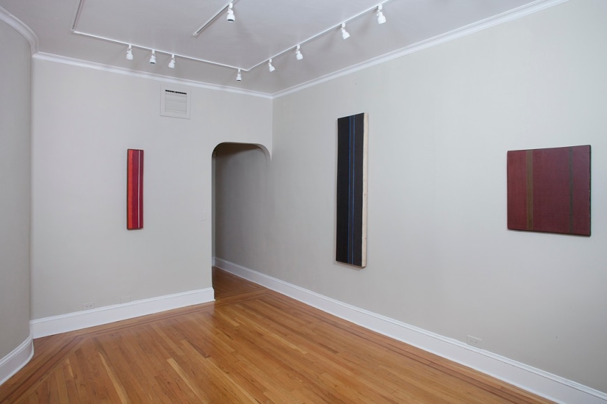 Installation view of Barnett Newman Paintings at Craig F. Starr Gallery